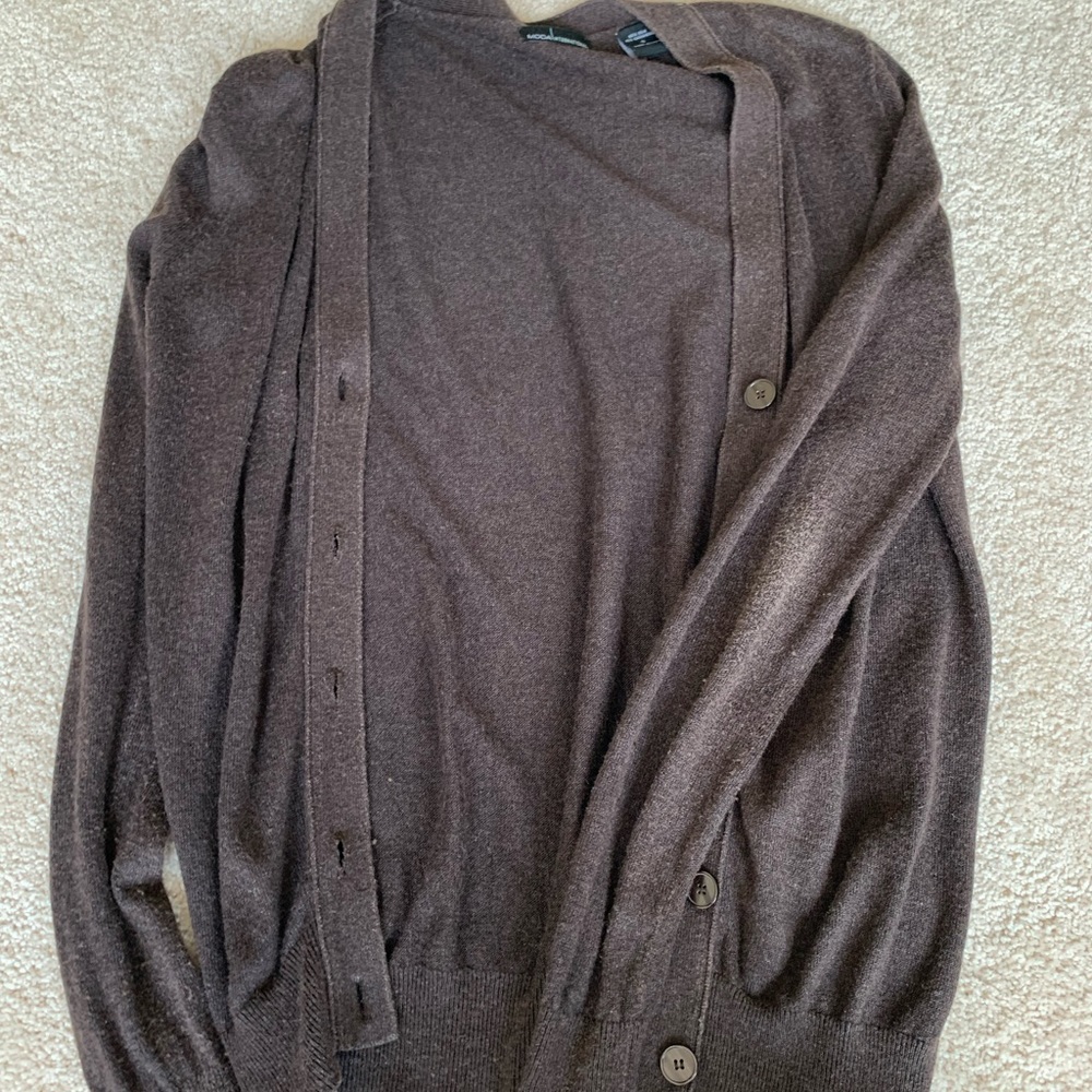 Brown cardigan